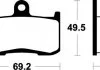 Гальмівні колодки SBS 782HS (фото 2)