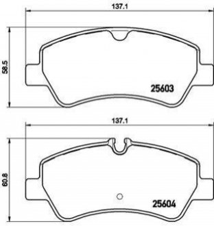 Гальмівні колодки дискові BREMBO P24 160