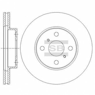 Шт. Гальмiвний диск Hi-Q (SANGSIN) SD4061