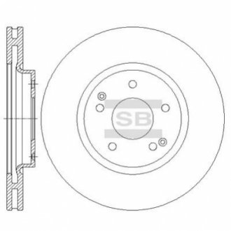 Шт. Гальмiвний диск Hi-Q (SANGSIN) SD3042