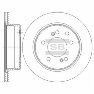 Шт. Гальмiвний диск Hi-Q (SANGSIN) SD3043