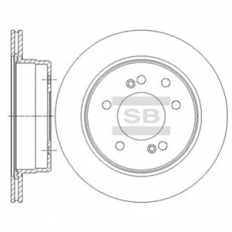 Гальмівний диск Hi-Q (SANGSIN) SD3043
