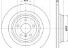 Диск гальмівний зад. (330mmx22mm) MERCEDES GLE W166 15- ML W166 11- HELLA 8DD 355 122-561 (фото 1)