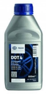 Гальмівна рідина DOT4, 0,5L HELLA 8DF 355 360-011