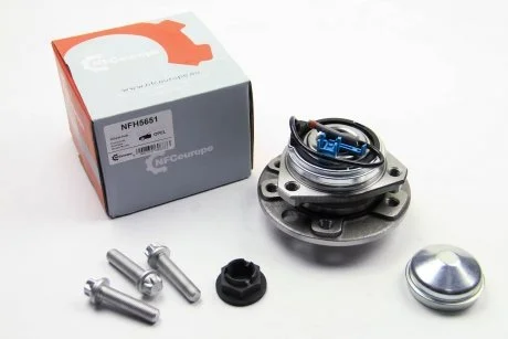 Підшипник з ступицею перед Opel Astra H/Zafira 04- (+ABS)(5 болтів)(-x137/85/70x38) NFC Europe NFH5651