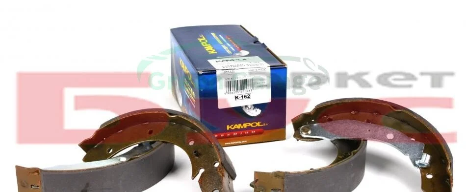 Гальмівні колодки барабанні зад. Citroen Berlingo/Peugeot Partner/405 II Break (4E) 92-96 (228x40mm) KAMPOL K162 (фото 1)