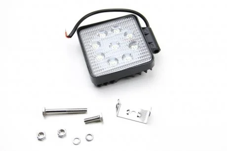 ДопФара WORK LED LAMP 12/24V 9XLED EPISTAR 3W 1600 LM 60° разсееный луч, квадратная (1 шт) BOSMA 6100