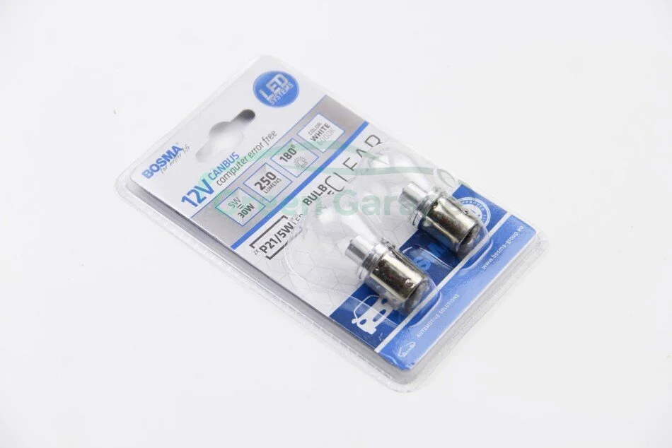 Автолампа BAY15D 12V 1xLED CREE3535 WHITE 6000K CLEAR STYLE (blister 2 шт) BOSMA 6674 (фото 1)