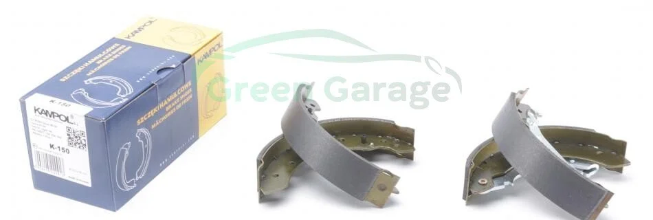К-кт зад. барабан. колодок Dacia Logan/Peugeot 106/206/Renault Clio/Laguna 1.2 98-07 KAMPOL K150 (фото 1)