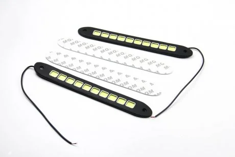 ДХО 12V 1xCOB LED ULL Гнучкий 260/33MM SQUARE WHITE к-т(2 шт) BOSMA 5172