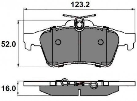 Тормозные колодки зад. Connect/Focus II//Citroen C5/Saab 9-3 01- (ATE) NATIONAL NP2020