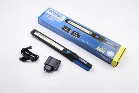 Ліхтарик LED SLIM TORCH 250Lm 3W COB LED + 2 x SMD 3030 BOSMA 6162