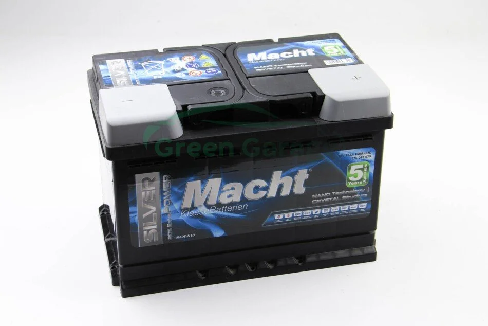 Акумулятор Macht Silver Power 75Ah/750A 278x175x175 MACHT 25875 (фото 1)
