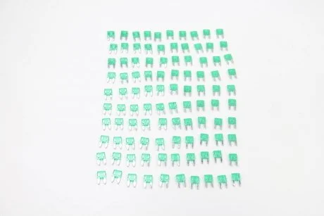 Запобіжник упаковка 100 шт MINI 10 MM 30A GREEN BOSMA 2041