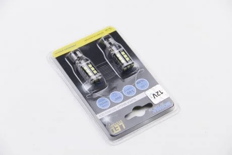 Автолампа T15 LED 12V 15xSMD 3528 LED WHITE (2 шт) BOSMA 4250