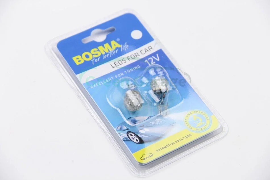 Автолампа T15 LED 12V 9XSTANDARD LED WHITE (2 шт) BOSMA 2793 (фото 1)