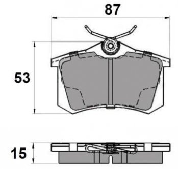 Тормозные колодки зад. Caddy III/IV/Passat/Audi A4/A6 (Lucas) NATIONAL NP2037