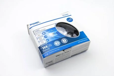 Автолампа H4 LED 12/24V 4000LM P43T CANBUS (2 шт) BOSMA 6070