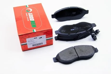 Гальмівні колодки перед. Ducato/Boxer 06- (1.1-1.5t) GOODREM RM1163