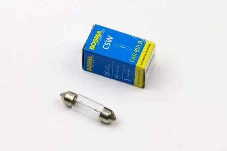 Автолампа SV8,5 24V 5W 10X36 C5W в коробці 1шт BOSMA 0669S