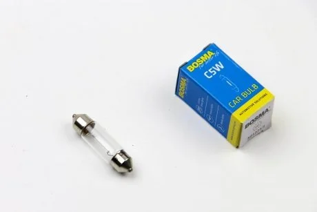 Автолампа SV8,5 12V 5W 10X36 C5W в коробці 1шт BOSMA 1680S