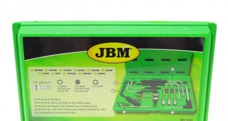 Набор инструмента для снятия подушек безопасности (12 шт) JBM 51501