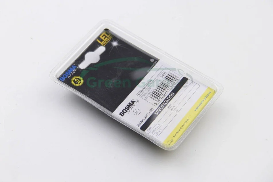 Обманка для LED 12V RESISTOR 40Ω BA9S (1 шт) BOSMA 3499 (фото 1)