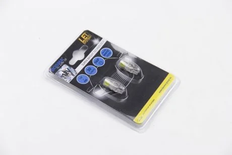 Автолампа T10 LED 12V 2xCOB LED WHITE (2 шт) BOSMA 5394