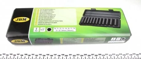 Набор головок ударных 6-гранных 1/2" (11шт) JBM 52342