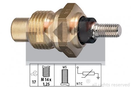 Датчик температури охолодж. рідини/масла/топлива (аналог EPS 1.830.003/Facet 7.3003) KW 530 003
