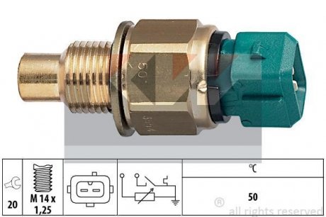 Датчик температури рідини охолодження KW 530 554