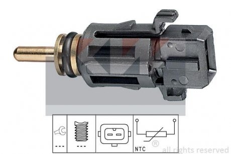 Датчик температури охолодж. рідини/масла/топлива (аналог EPS 1.830.279/Facet 7.3279) KW 530 279 (фото 1)