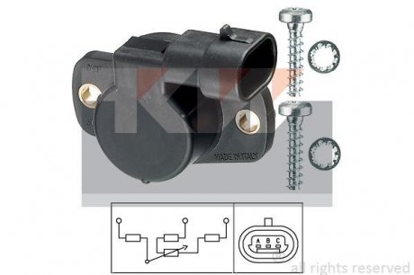 Датчик положення дросельної заслонки (аналог EPS 1.995.093/Facet 10.5093) KW 495 093