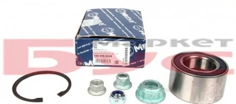 Подшипник ступицы AUDI A3, SEAT LEON, VW CADDY III, VW GOLF IV, POLO 95- перед. мост (Пр-во) MEYLE 100 498 0048