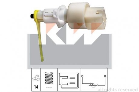 Датчик педалі гальм/зчеплення (аналог EPS 1.810.153/Facet 7.1153) KW 510 153