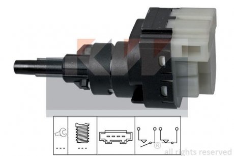 Датчик педалі гальм/зчеплення (аналог EPS 1.810.229/Facet 7.1229) KW 510 229