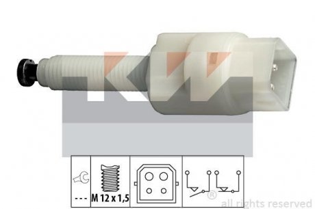 Датчик педалі гальм/зчеплення (аналог EPS 1.810.126/Facet 7.1126) KW 510 126