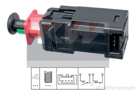 Датчик педалі гальм/зчеплення (аналог EPS 1.810.208/Facet 7.1208) KW 510 208