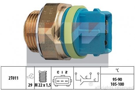 Термовимикач вентилятора радіатора KW 550 677