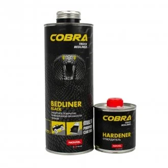 Захисне покриття COBRA BEDLINER BLACK 600 ml ((БЕЗ COBRA затверджувач 0,20л) Novol 90363