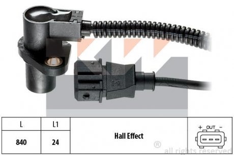 Датчик колінчастого вала. Датчик колінчастого вала, маховик KW 453 314