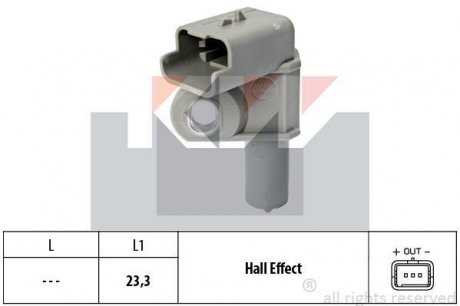 Датчик р/вала, к/вала (аналог EPS 1.953.632/Facet 9.0632) KW 453 632