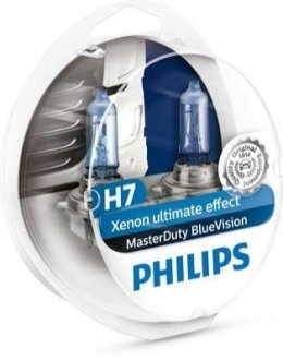 H7 MasterDuty BlueVision 24V 70W PX26d Set 2 pc. PHILIPS 13972MDBVS2