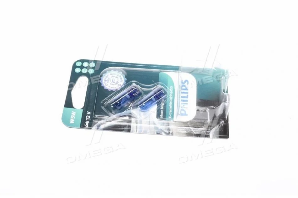 Лампочка X-tremeVision Pro150 допоміжна W5W PHILIPS 12961XVPB2 (фото 1)