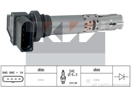 Котушка запалення KW 470 474