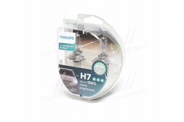 Лампочка X-tremeVision Pro150 галоген H7 PHILIPS 12972XVPS2 (фото 1)