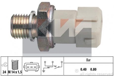Датчик тиску масла (аналог EPS 1.800.070/Facet 7.0070) KW 500 070