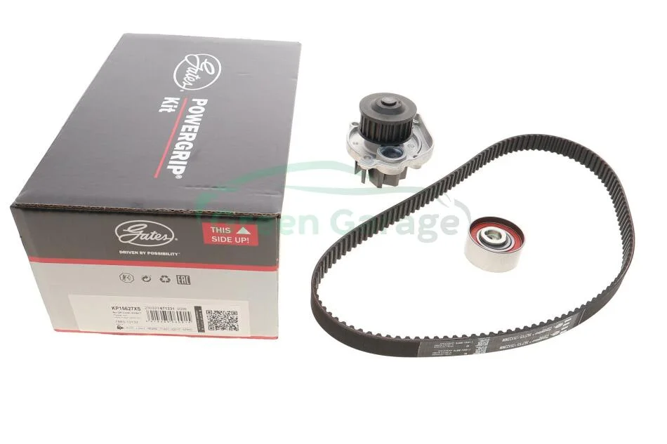 Ремкомплекты привода ГРМ автомобилей с водяным насосом PowerGrip Kit (Пр-во Gates) GATES KP15627XS (фото 1)