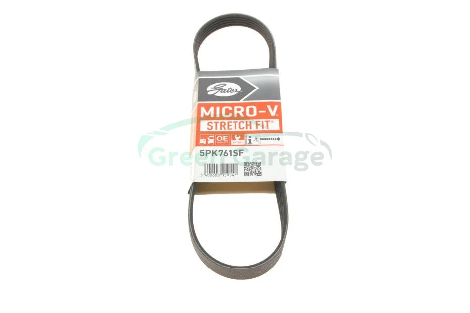 Поликлиновые ремни Micro-V StretchFit (Пр-во Gates) GATES 5PK761SF (фото 1)