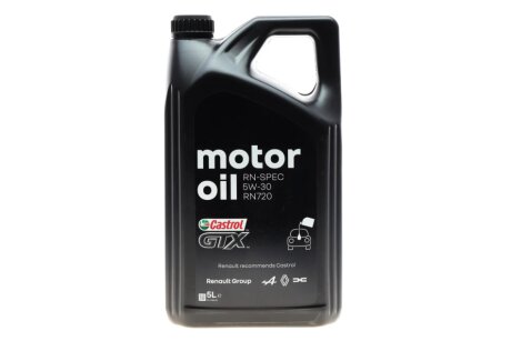 Масло - Castrol GTX RN 5W-30 RN 720 5L RENAULT 7711658108